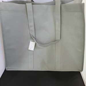 Reusable Tote Grey w/Name Tag