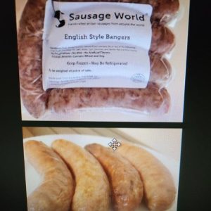 Pork Sausage English Bangers Pork