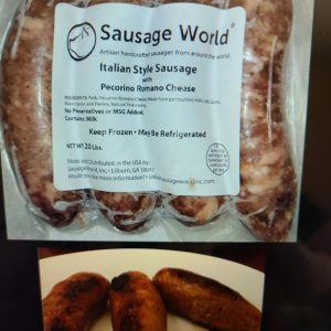 Pork Sausage Pecorino Romano Italian Cheese