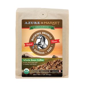 Coffee Whole Bean, Espresso, Dark Roast, Organic 1lb